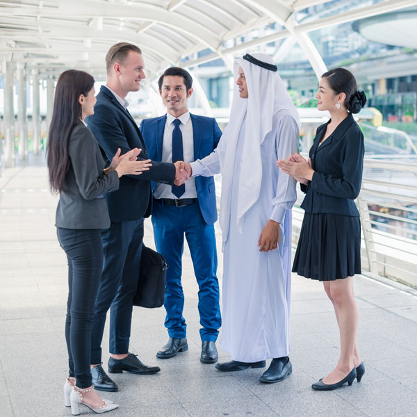 meeting between different cultures